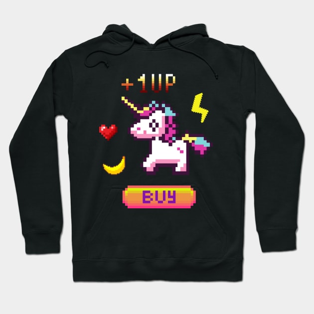 Unicorn Pixel Hoodie by LeahXu